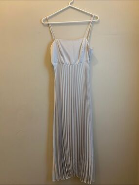Petal & Pup White Pleated Dress